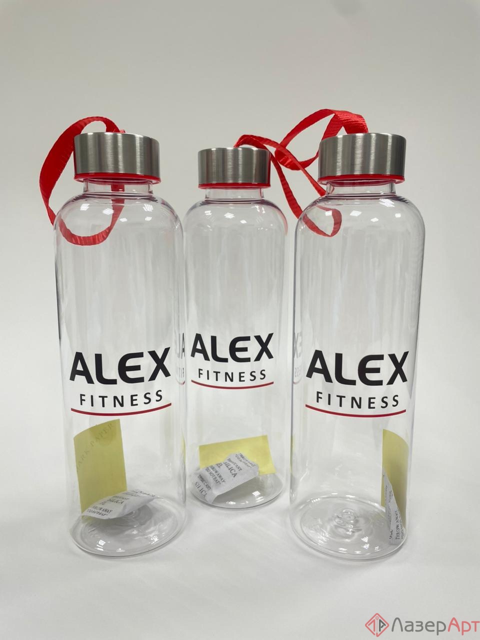 Брендирование бутылок для воды «ALEX FITNESS»