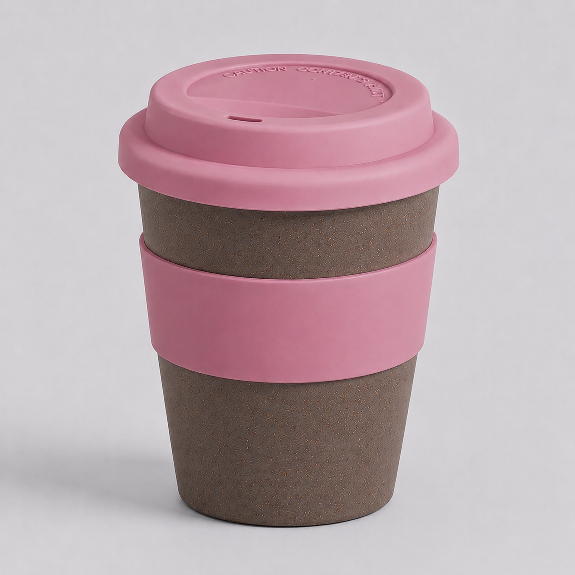 Стакан с силиконовой крышкой Cafe, dust pink