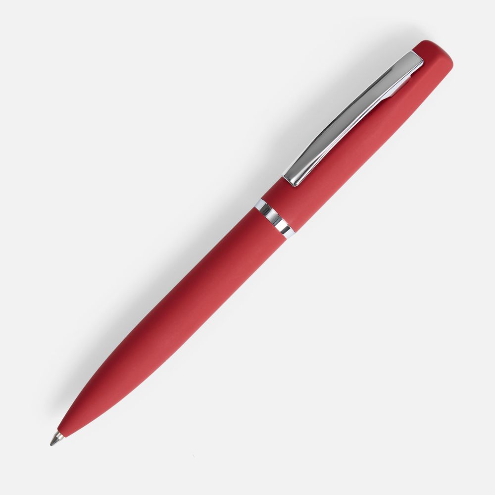 Ручка шариковая Bolt Soft Touch, красная