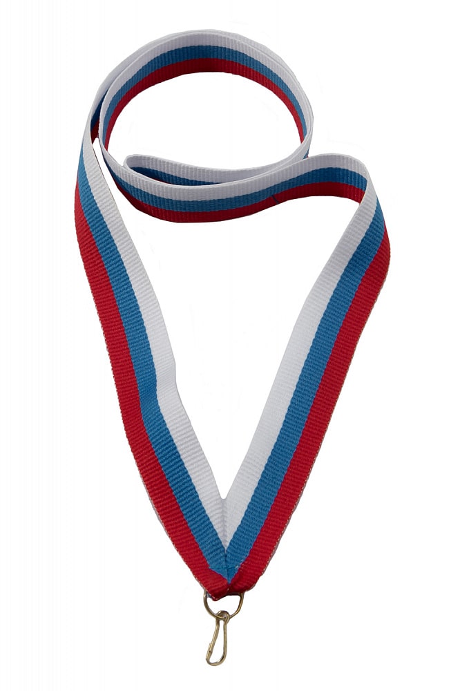 Лента для медали "Россия" (бел/син/красн) 22 мм